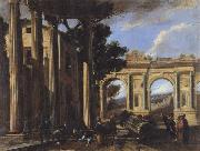 CODAZZI, Viviano Arcitectural View with Two Arches china oil painting reproduction